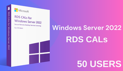 RDS CALs for Windows Server 2022 [50 Users] CD KEY