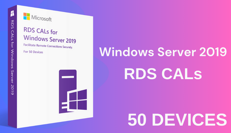 RDS CALs for Windows Server 2019 [50 Devices] CD KEY